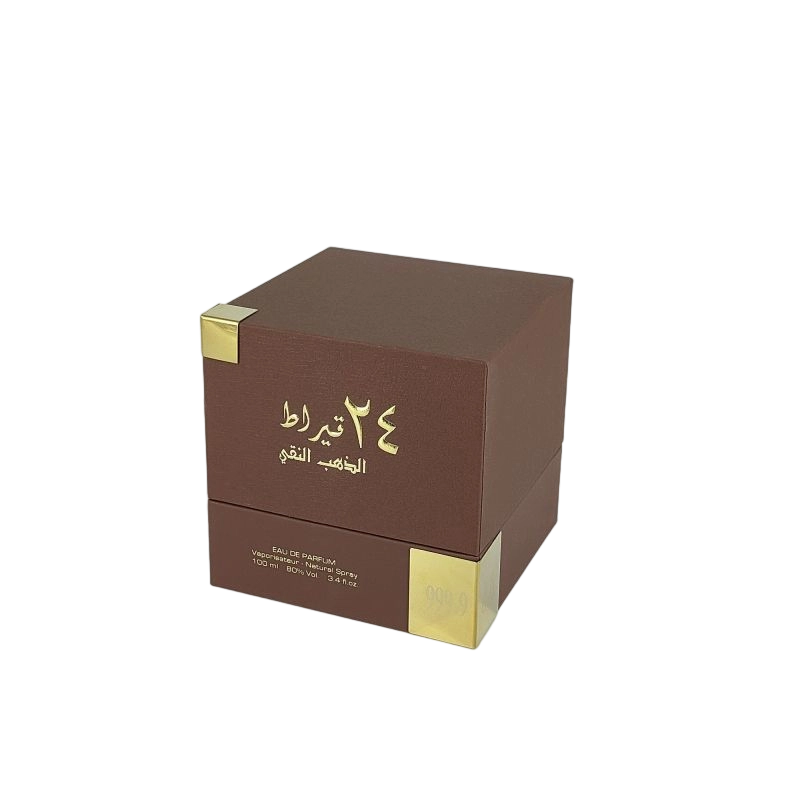 高级硬质香水盒带金箔标志和手工 EVA 托盘 HP006