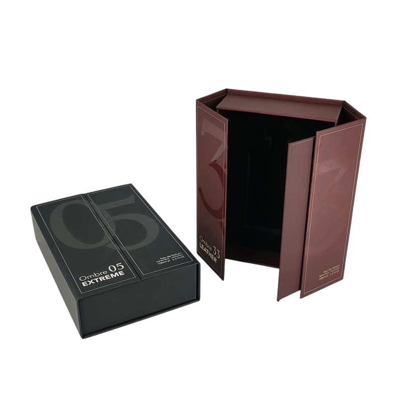 手工金箔香水盒，带 EVA 托盘和坚固的刚性结构 HP015