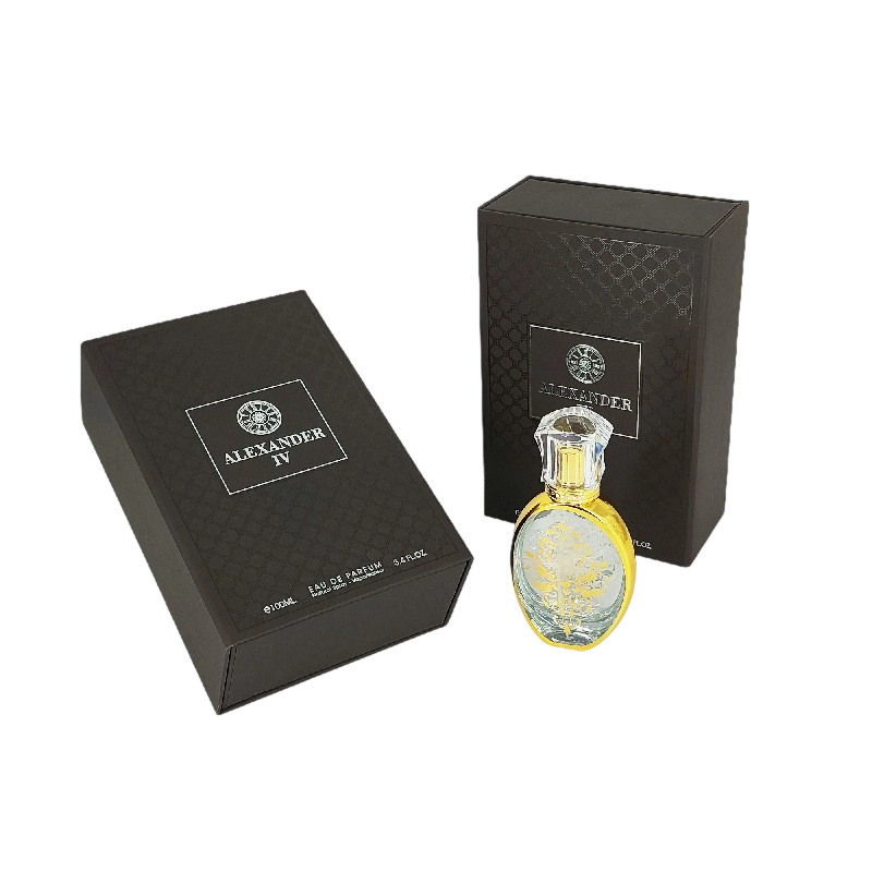 带硬盖和 EVA 嵌件的金箔香水盒，适合奢华展示 HP021