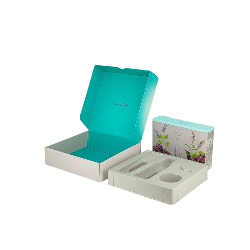 可折叠纸折边盒，用于高效存储和时尚产品包装解决方案 PTE003